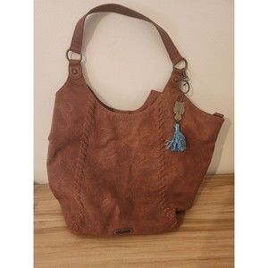 Sak roots brown floral purse